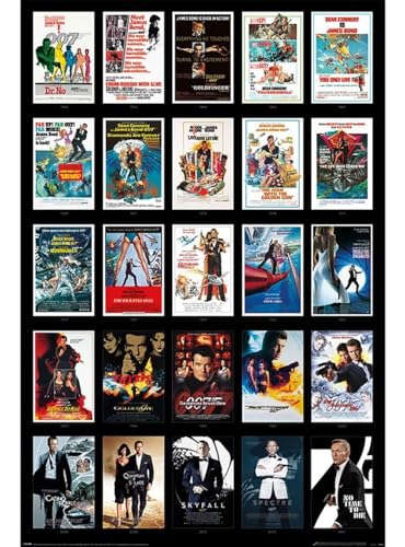 Póster James Bond 25 Films 61x91,5cm