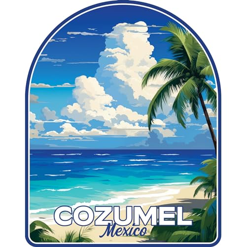 Imán decorativo souvenir diseño Cozumel México 2 pulgadas miniatura 1