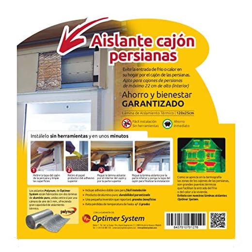 Optimer System – Aislante Térmico Reflexivo Frío y Calor para Cajón Persiana, Contador de Agua, Controlador de Riego, con Cinta Adhesiva