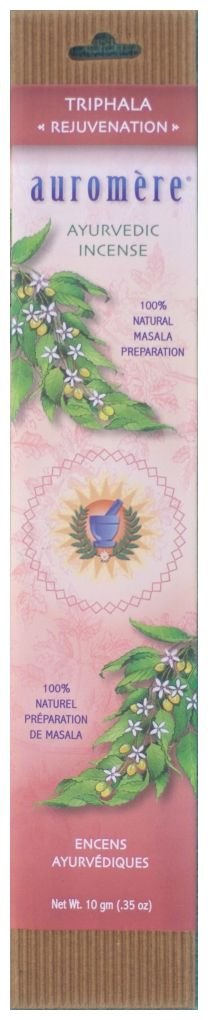 Auromere Ayurvedic Incense, Triphala, Rejuvenation