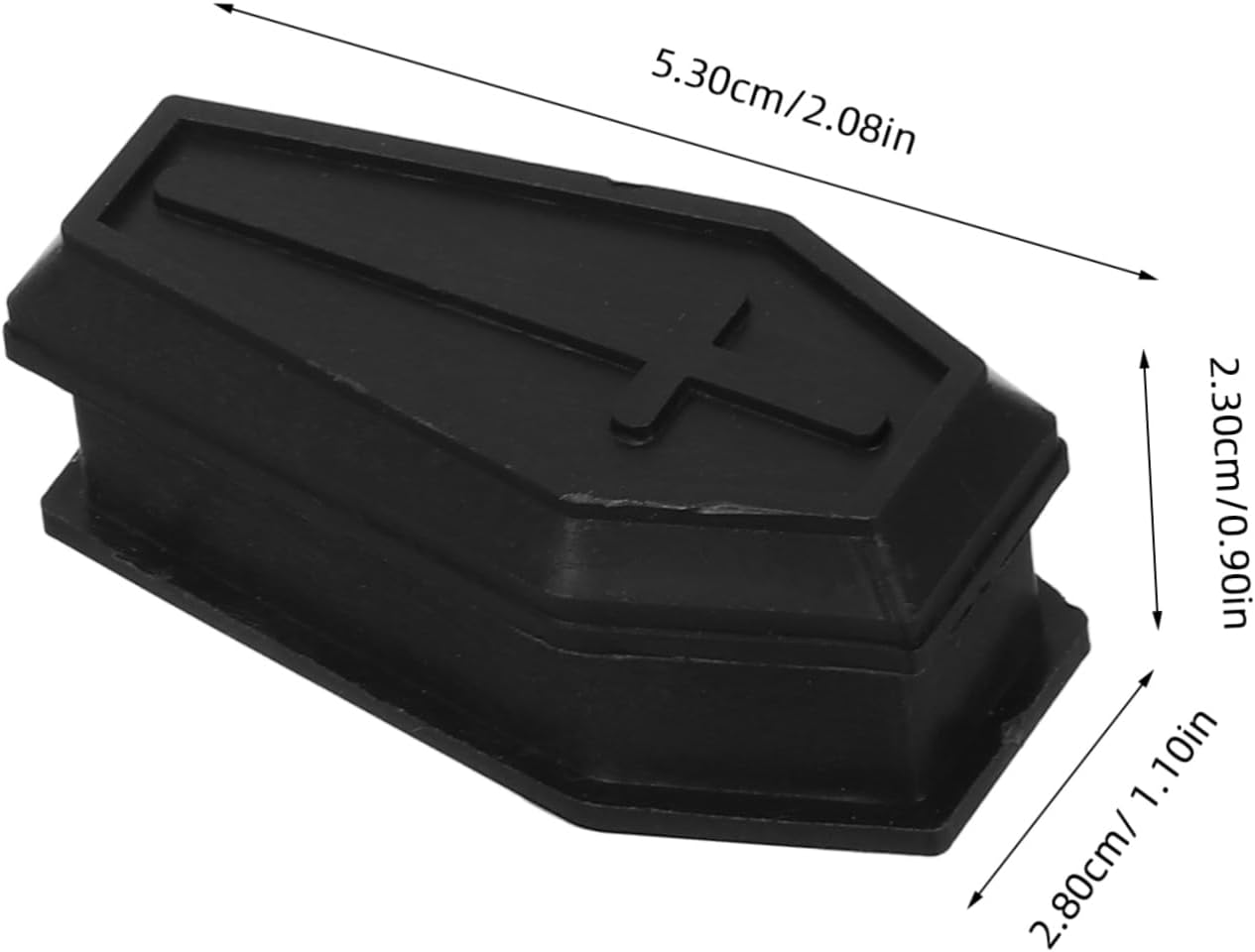 Cabilock 3pcs Creative Halloween Coffin Decor Prop Lightweight Coffin Model Lid for Prank Storage for Halloween Parties and Themed Decorations