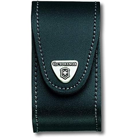 Victorinox, Gürteletui Leder, schwarz, Blister, Accessoires für Taschenmesser, Outdoor, Multifunktion Cover