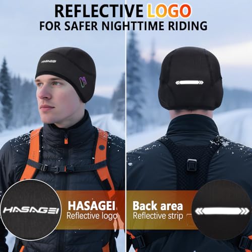 Winter Thermal Skull Cap for Men Windproof Helmet Liner with