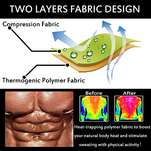 Sweat Vest for Men Waist Trainer Sauna Vest Body Shaper Polymer Zipper Weight Loss Sauna Tank Top Workout Shirt - Image 5
