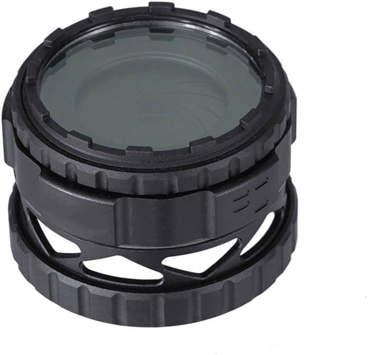 NVG PVS31 Lens Protection Cover，1mm-23.5mm Adjustable Iris Aperture Protector Cover，O-Ring Debris Seal Night Vision Goggles Device Cap，Fits GPNVG(38mm) & PVS-31(31mm/32mm Objective Lens OD)，Black