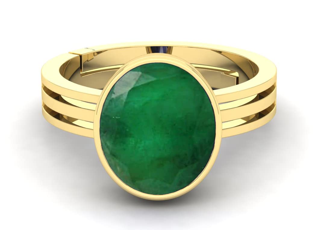 Bague émeraude naturelle réglable pour s'adapter à chaque doigt