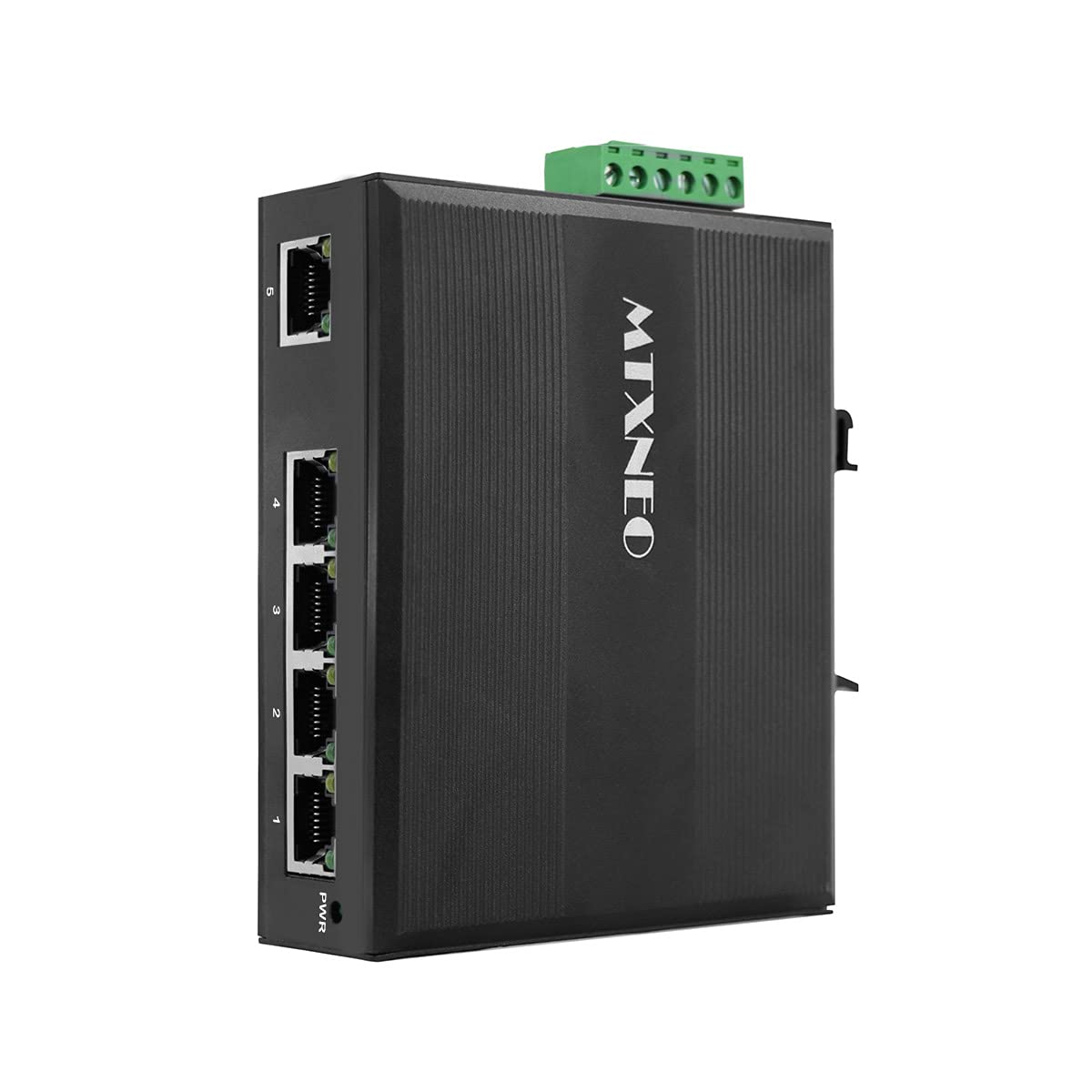 5 Port Gigabit Industrial DIN-Rail Ethernet Switch Hutschiene IP40 Unmanaged Network Switch