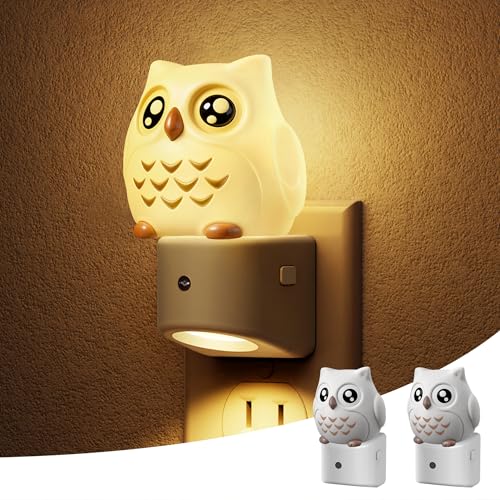 L LOHAS LED L LOHAS LED Night Light for Kids, 3D Owl Night Light Plug in