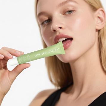 7PCS Summer Holiday Lip Glossy Butter Lip Balm, Lip Gloss Set, Soothing Lip Skincare, Instant Moisture, Lightweight, Nourish, Hydrate, Moisturizing Tint, Non-Sticky, Long-lasting