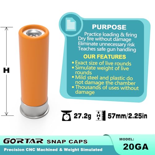 Image of Snap Caps Training Dummy Rounds Practice Safe Loading Firing Close to Real Weight