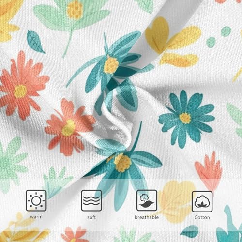 Toddler Briefs, Colorful Floral Cotton Girls Underwear, 2–8 Years3