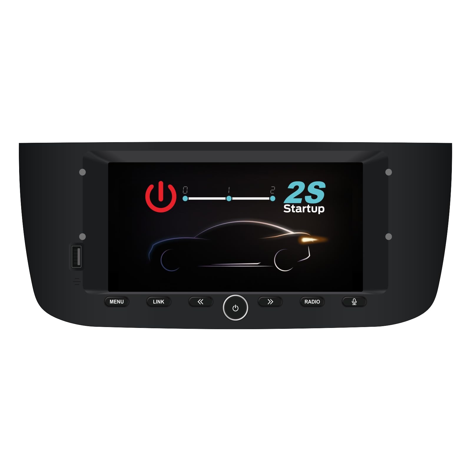 Autoradio Linux per Fiat Punto 10-16/Linea 12-15 | Bluetooth/CarPlay/Android Auto Wireless/FM/AM/RDS/USB HiFi 100W