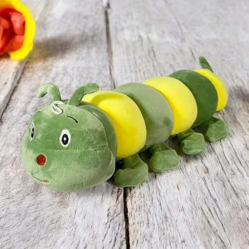 Image of 50 cm Catterpiller Soft Toy for Kids Stuff Animal Plushie Lovable Huggable Cute Plush Toys with Stuffed Life Size Teddy Bear Gift for Girls Baby Friends