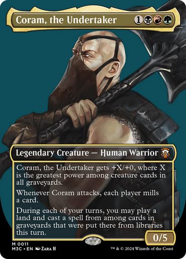 Generic Coram, The Undertaker (Borderless) (011) Mtg : Toys & Games