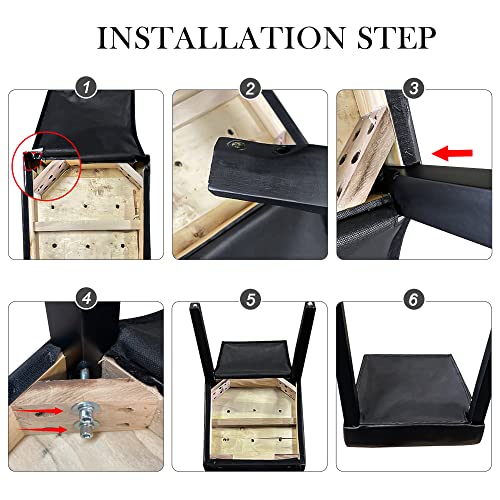 Zeny Dining Chair Set Of 2, Pu Leather Chairs Modern Diner Chairs Armless Side Chair With Solid Wood Legs For Home Kitchen Living Room #TOP4