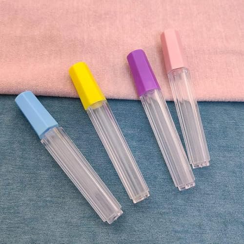 Image of 4Pcs Clear Plastic Embroidery Felting Sewing Container Pin Needle Storage Tubes Bottle Holder Knitting Needle For Case Box Needle Storage Tubes Sewing Storage Craft and Sewing Supplies Storage