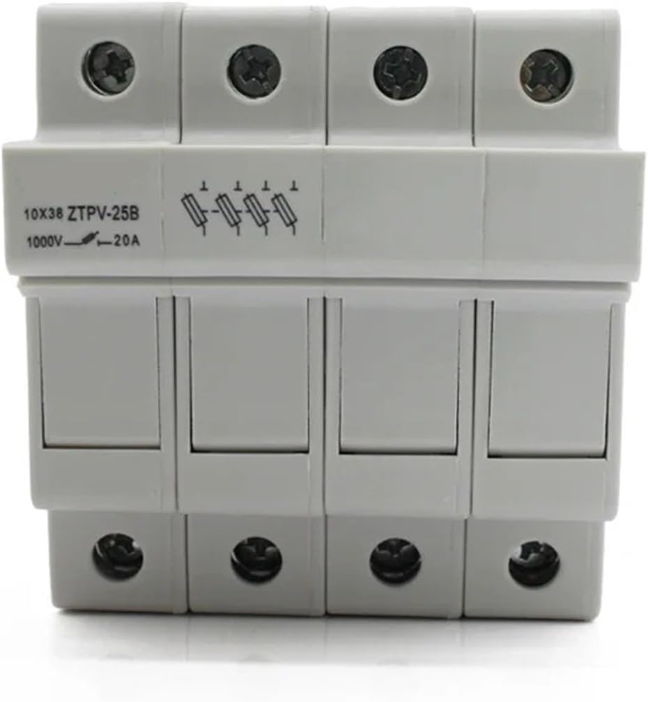 1000V DC 10x38mm PV Fuse Holder with Four Fuse(5A)
