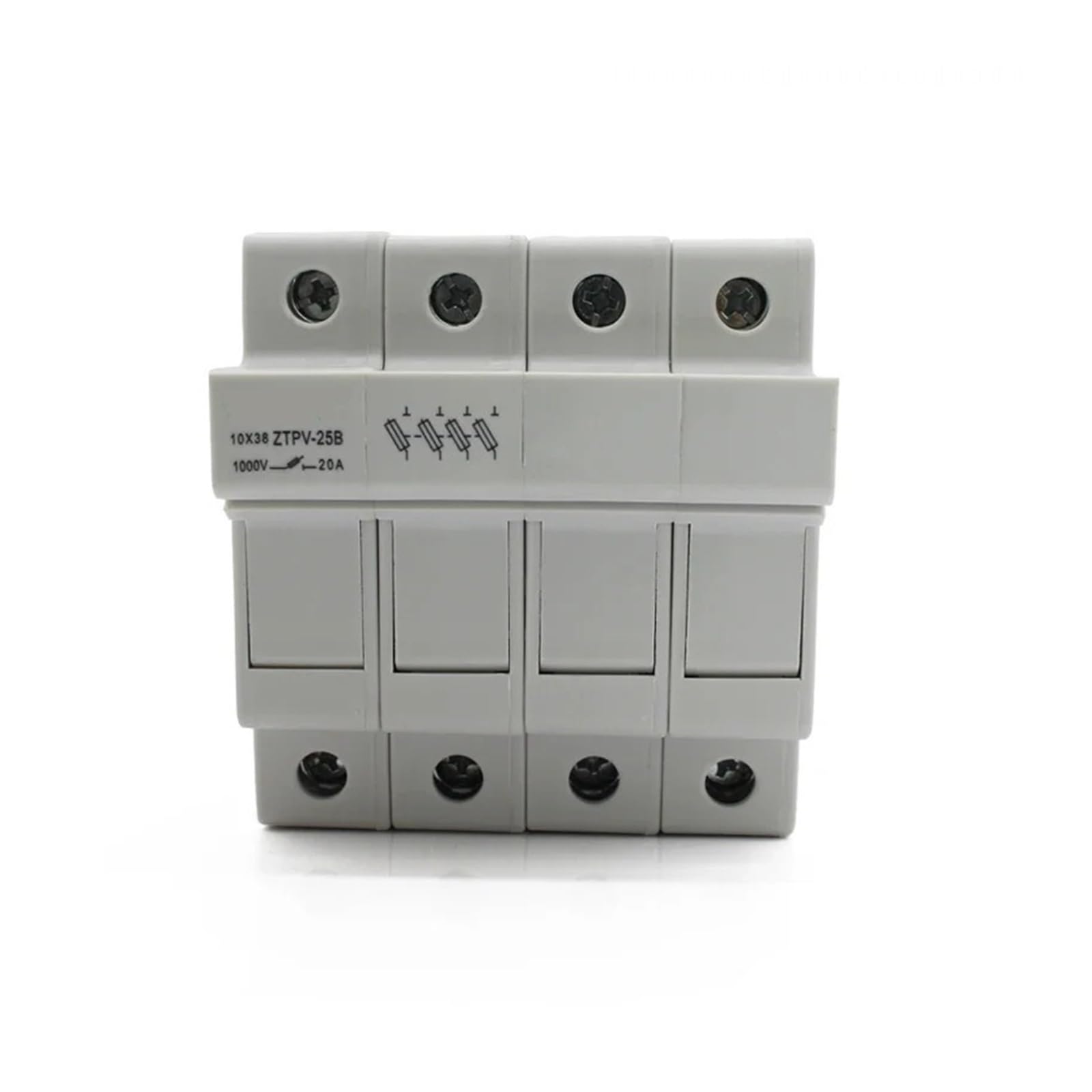 Portafusibles fotovoltaicos de 1000 V CC 10 x 38 mm con Cuatro fusibles(5A)