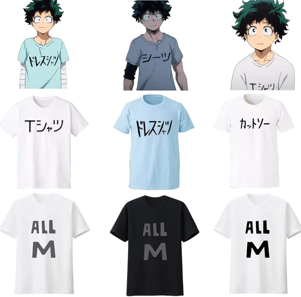 僕のヒーローアカデミア 緑谷出久 デク ドレスシャツ Tシャツ ヒロアカ 2025年最新】僕のヒーローアカデミア 緑谷出久 tシャツ mサイズ