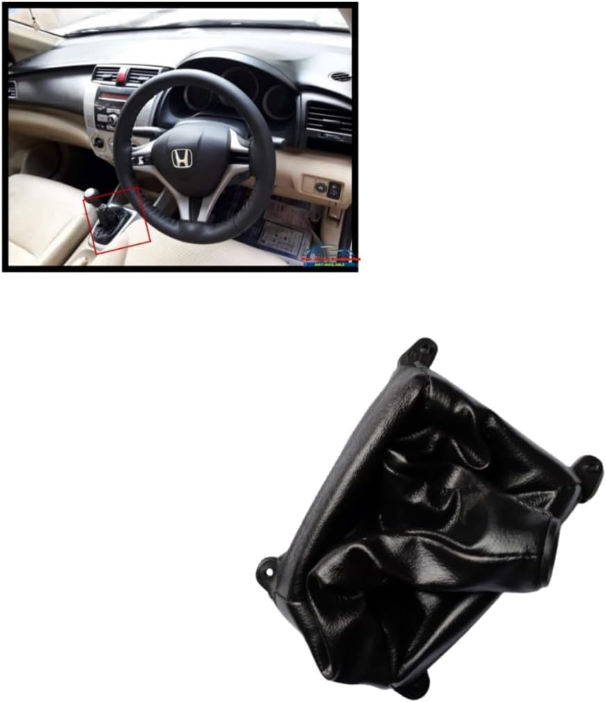 for Car [Honda City Ivtec/Idtec,Type 5] Gear Shift Lever Cover Boot 4 [BLK Colour] (8722)