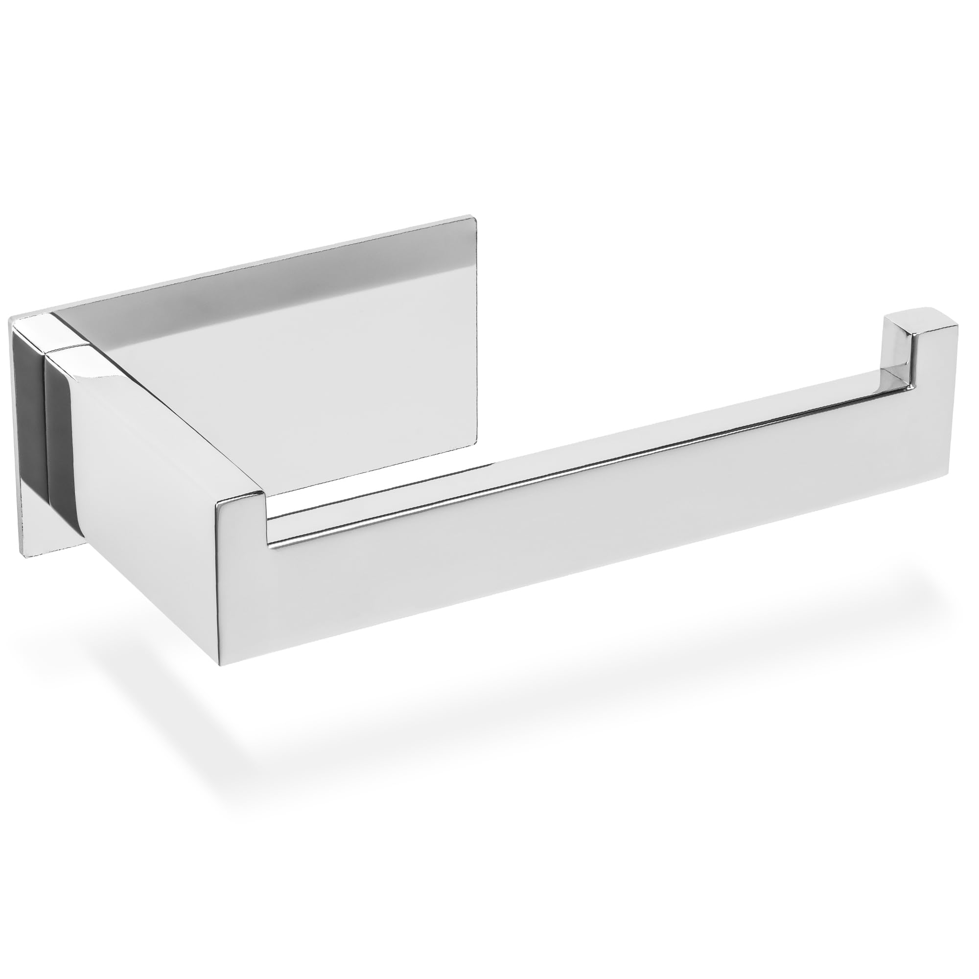 ECENCE Porta Carta Igienica Adesivo in Acciaio Inox 304 in cromo + Materiale di montaggio, Portarotolo Carta Bagno Senza foratura