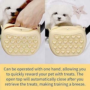 BECEMURU Silicone Dog Treat Pouch 2 Packs- Small and Portable Training Bag with Magnetic Closure and Waist Belt Easy Access to Treats，Dishwasher Safe (Yellow and Green)