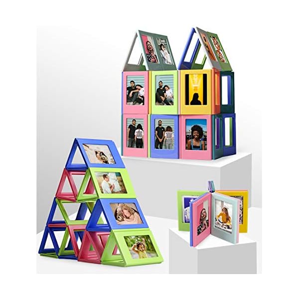 ENJOY-UNIQUE Mini-Bilderrahmen, magnetisch, bunt, 7,6 cm, für Fujifilm Instax Mini 8/8+, Mini 9, Fotoalbum… – Bild 8