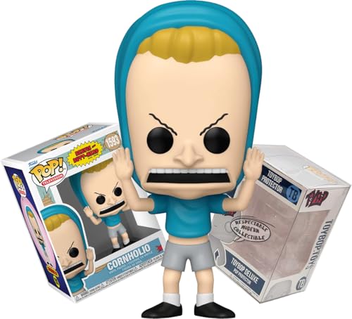 Funko Beavis (The Great Cornholio) + Pop Protector: Beavis and Butt-Head Pop! TV Animation Vinyl Figure (Gift Set Bundled with ToyBop Brand Box Protector Collector Case)