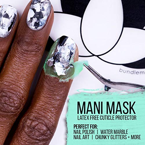 Maniology Mani Mask - Latex-Free Liquid Cuticle Protector For Nail Art -Paint On & Peel Off For Perfect Manicures And Pedicures With Quick, Easy Clean-Up - 1 Bottle #TOP3