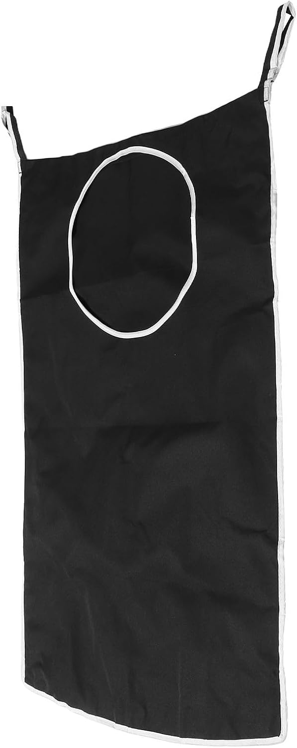 Black Hanging Laundry Basket Wall Mounted Storage Bag with Large Capacity and Multifunctional Design for Home and Office Organization