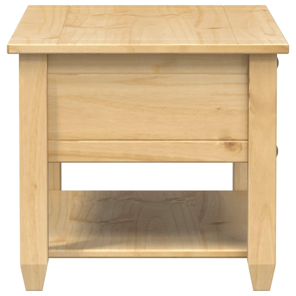 vidaXL Stolik kawowy z szufladami Corona, 85x50x45 cm, drewno sosnowe