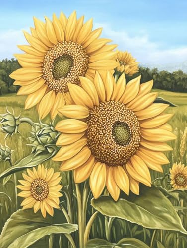 DIY 5D loisirs créatifs adultes tournesol : l'activité anti-stress par excellence