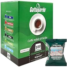 100 Capsules Compatible with Nespresso Gattopardo To.Da Caffè Blend Decaffeinated – Compatible with Espresso Machine Nespresso System –
