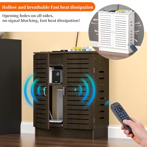 Boîtier dérivation routeur WiFi pour cacher les câbles et protéger la box - 4