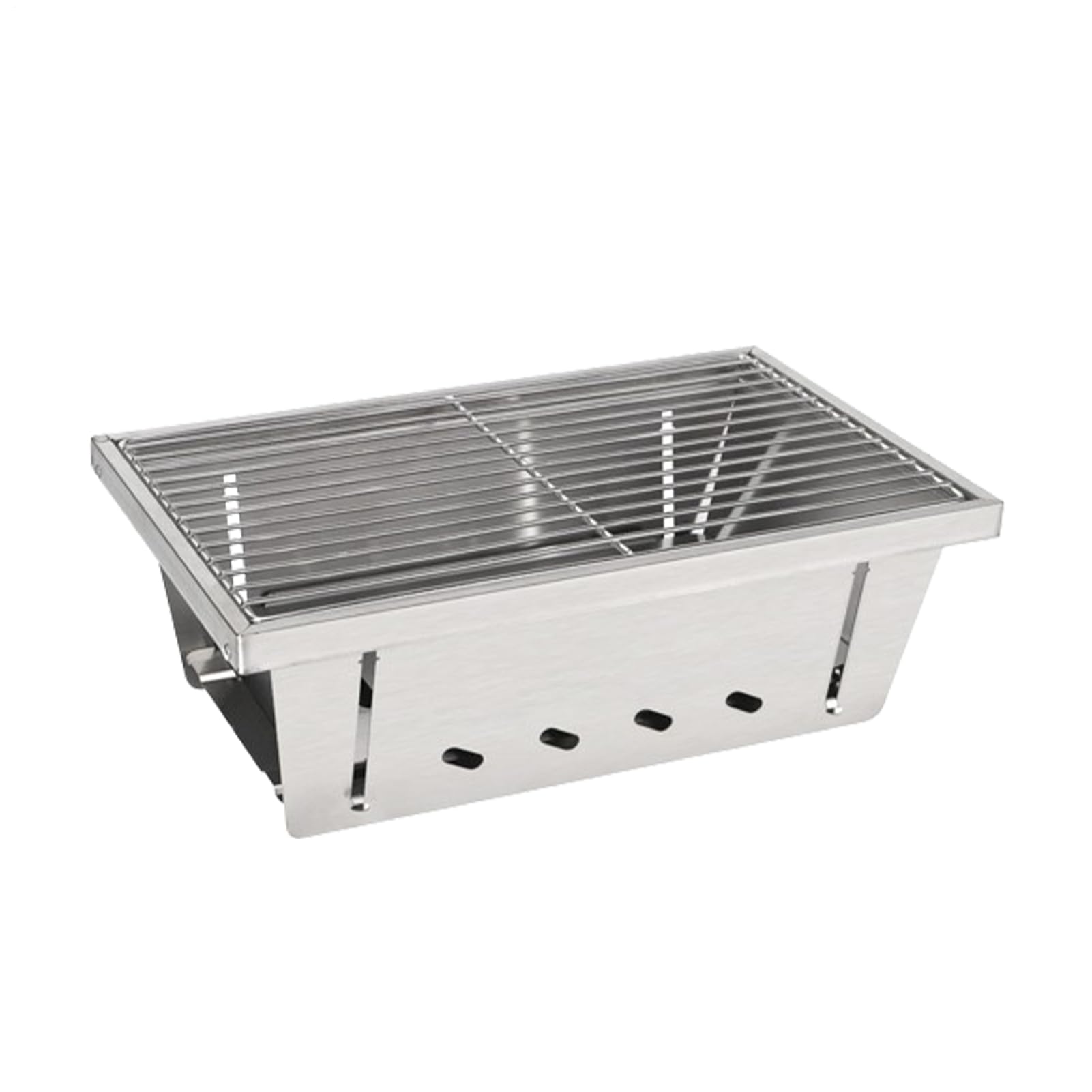 Barbecue Portatile Attrezzatura da Cucina Pieghevole Antivento | Griglia a Carbone Portatile per Giardino Balcone Terrazzo Viaggi Picnic Feste Falò all'Aperto