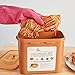 Crazy Korean Cooking Premium Kimchi, Sauerkraut Fermentation and Storage Container with Inner Vacuum Lid, Sandy Brown, 0.9 gallon (3.4 L) (0.9 Gal (3.4L) 1 PACK)