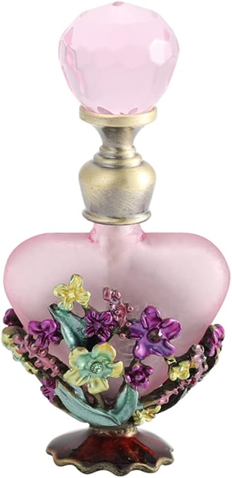 香水瓶 ヴィンテージフレグランスボトル小さな装飾香水瓶小さな花香水瓶ヴィンテージエッセンシャルオイルボトル Color Purple 1 57 3 15 Size 日本最大級の品揃え Inch