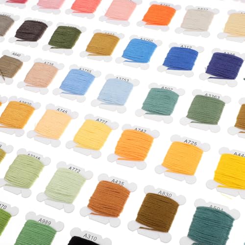 Image of 80 Colors Embroidery Thread Set, Friendship Bracelet String Kit with Floss for DIY Sewing, Jewelry Making, and Craft Projects