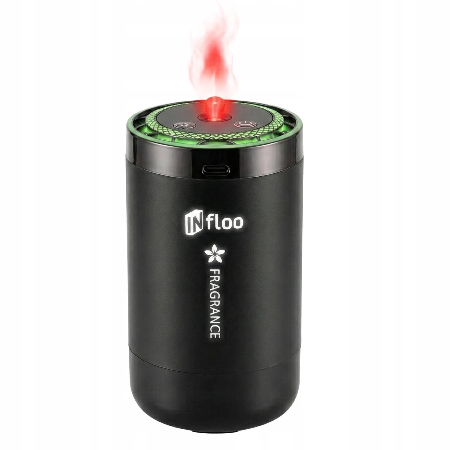 C5 MAX Inteligentny Dyfuzor Zapachowy, Bezprzewodowy, RGB Podświetlenie, Projektor, USB-C, Aluminium, Czarny