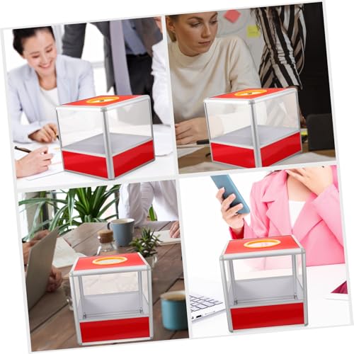 Urne de tirage au sort boîte transparente de tombola et de dons