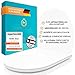 Produktbild Meisterwerk Toilettendeckel mit Absenkautomatik in 2 Größen - WC Sitz mit 99,9% Antibakterieller Oberfläche - Toilettensitz mit Quick Release & Softclose Funktion Klodeckel - Wc Sitz D Form (Weiß)