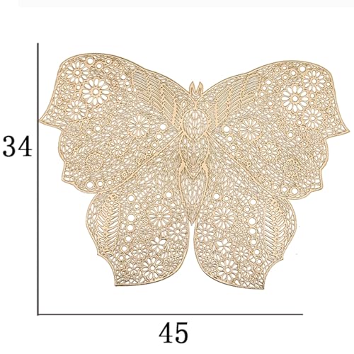 Napperons forme de papillon set de table elegant impermeable