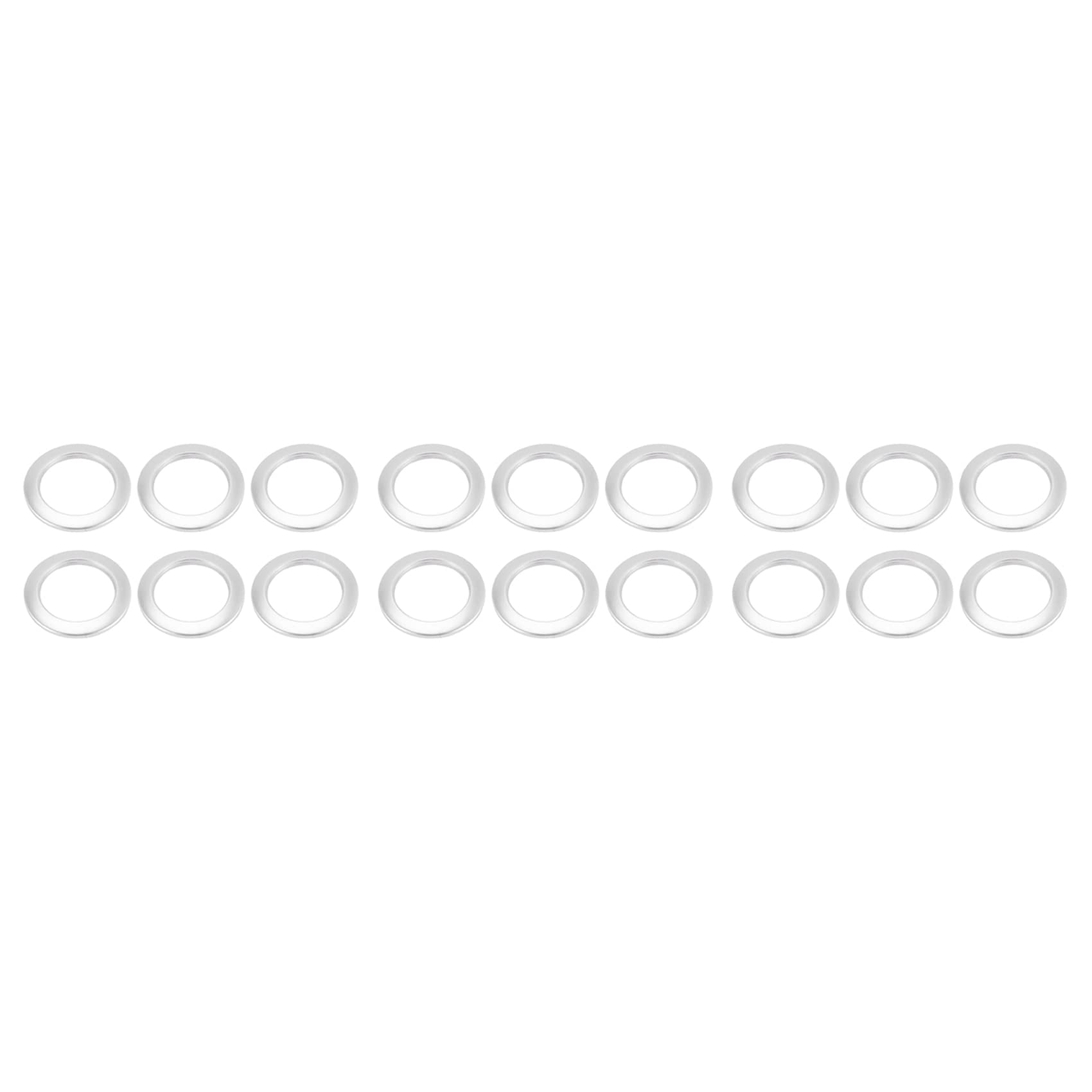 Hndhbfgrt 150 Pack Curtain Grommet, Inner Diameter 43mm Curtain Eyelet Rings Nanoscale Low Noise Roman Ring (Silver)