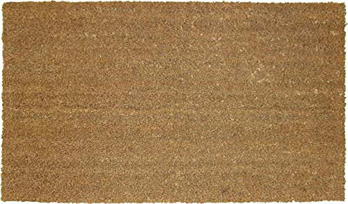 William Armes Limited Melford Heavy Duty Hand Woven Natural Coir Mat Traditional Durable Entrance Doormat (85cm x 50cm)