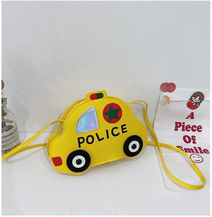 Plus Nao(プラスナオ) ポシェット ショルダーバッグ 子供用 キッズ 男の子 女の子 鞄 かばん カバン 車 くるま クルマ パトカー ポリス PU