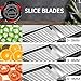 VEKAYA Mandoline Slicer, Mandoline Slicer for Kitchen, Adjustable Mandolin, Stainless Steel Mandoline, Vegetable Slicer, Potato, Onion, Cucumber, Tomato, Veggie Slicer with Cut-Resistant Gloves