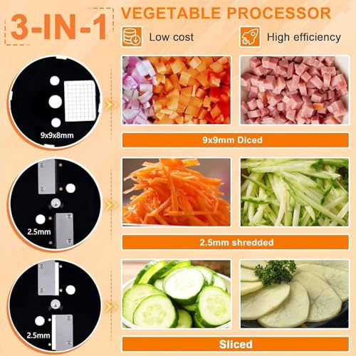 Procesador de alimentos cortador de vegetales USZWBY miniatura 3