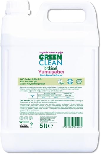 U Green Clean Liquid Laundry Softener Lavender 5 Liter