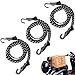 Tendeurs Elastique avec Crochets Sangles de Bagages Corde Elastique Sangle de Bagage avec Crochet Caoutchouc 3 Pièces pour Moto,Car,Truck,Vélo,Remorque,Camping Bagage Tie Down Strap(Noir)