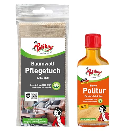 POLIBOY fixneu Politur hell - Holzpflege für...